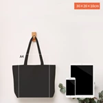 Black Tote Bag Large Canvas