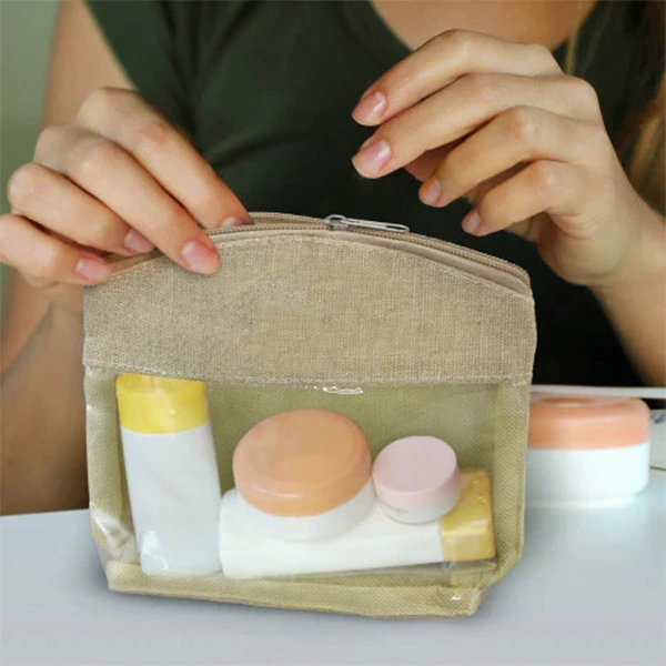 Jute Cosmetic Bag