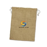 Jute Drawstring Pouch - Large