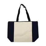 Calico/Cotton Shopper With Zip Closure