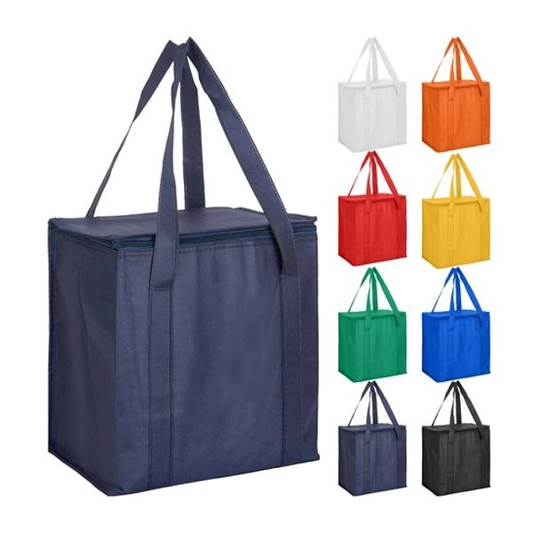 Non Woven Cooler Bag Zipper Lid