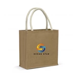 Monza Starch Jute Tote Bag