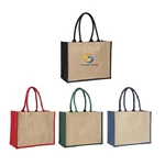 Laminated Jute Supermarket Bag - Black