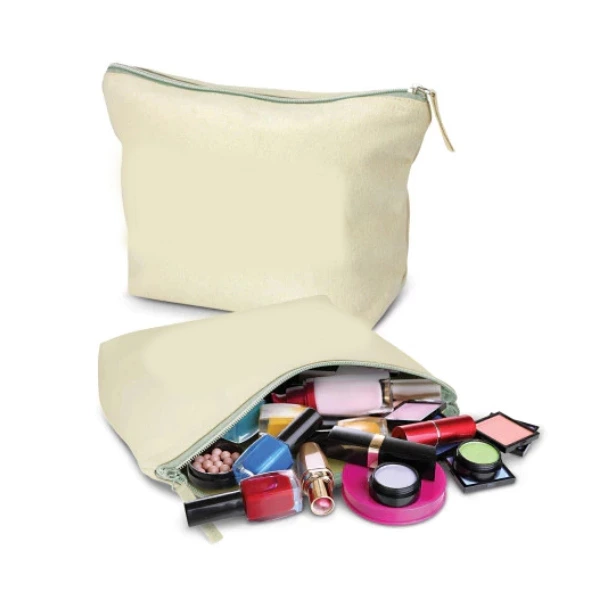 Calico/Canvas Eve Cosmetic Bag - Large