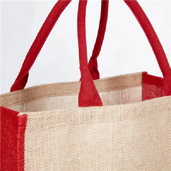 Jute Hessian Shopping Bag - Colored