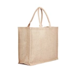 Jute Hessian Shopping Bag - Natural