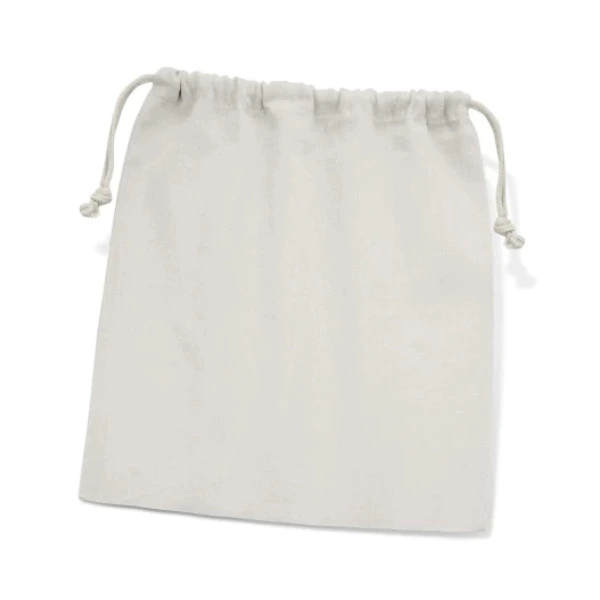 Calico/Cotton Drawstring Pouch- Large