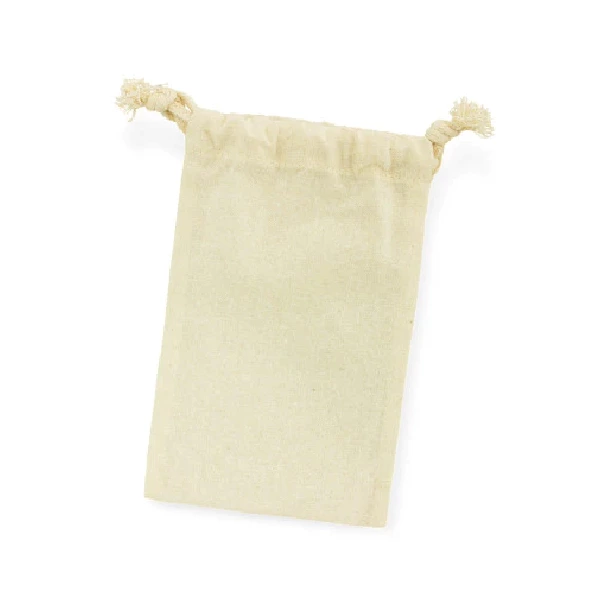 Calico/Cotton Drawstring Pouch- Small